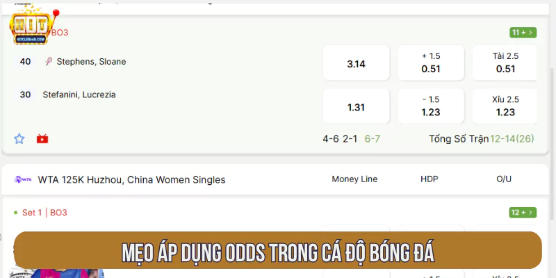Mẹo áp dụng Odds trong cá độ bóng đá